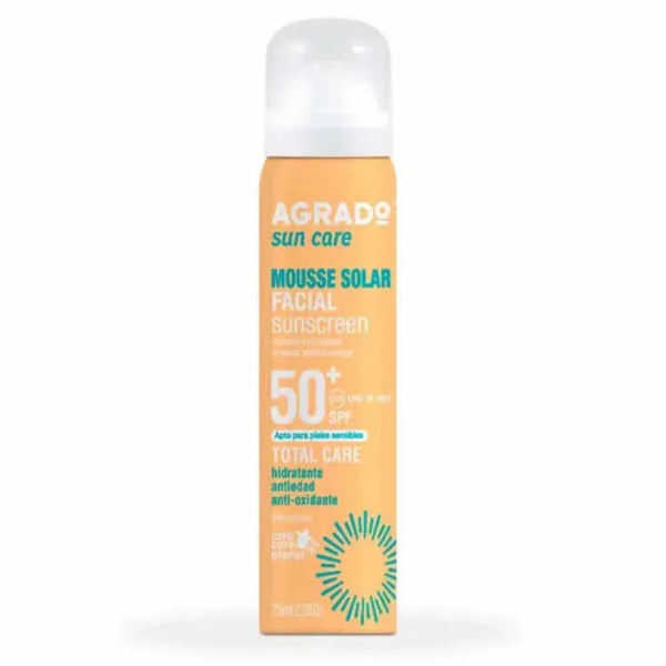 Agrado Mousse Facial Sunscreen Spf50 75ml - AGRADO