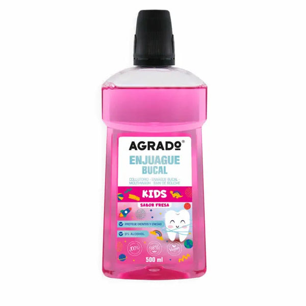 Agrado Mouthwash Kids Strawberry 500ml - AGRADO