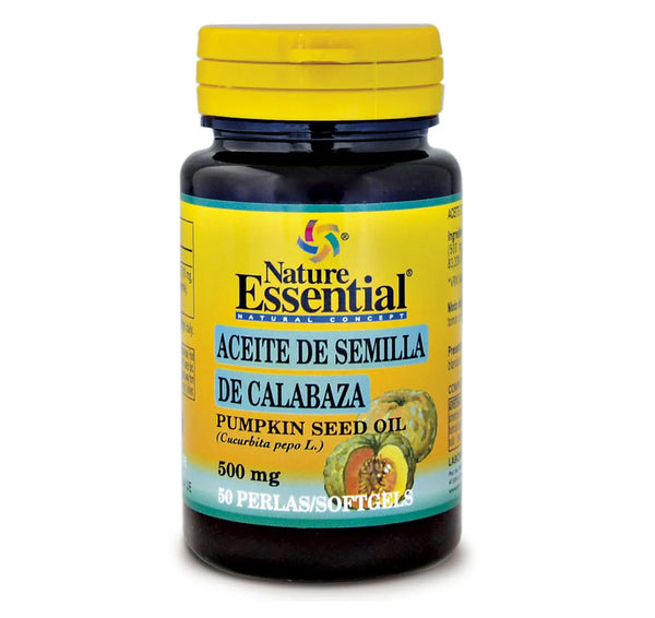 Nature Ess Aceite De Semilla Calabaza 500 Mg 50 Perlas - Batty Beauty