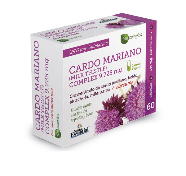 Nature Ess Cardo Mariano Complex 9,725 Mg Ext Seco 60 Caps - Batty Beauty