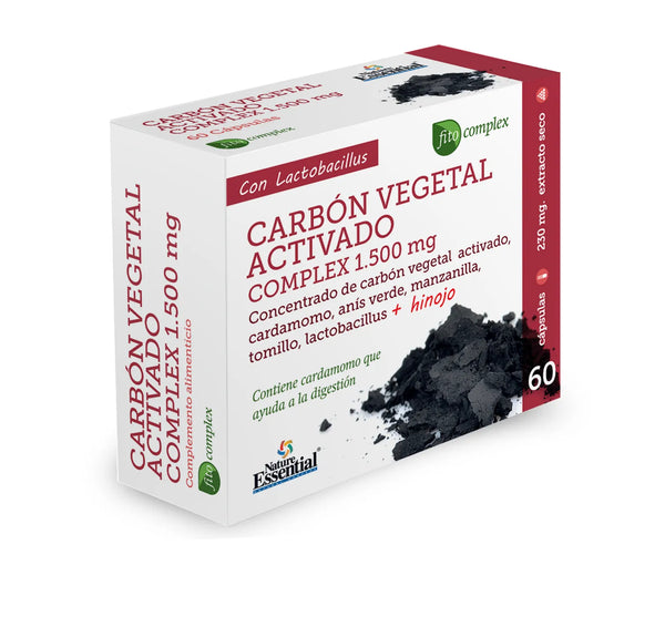 Nature Ess Carbon Vegetal Activado Complex 1500 Mg Ext Seco 6 - Batty Beauty