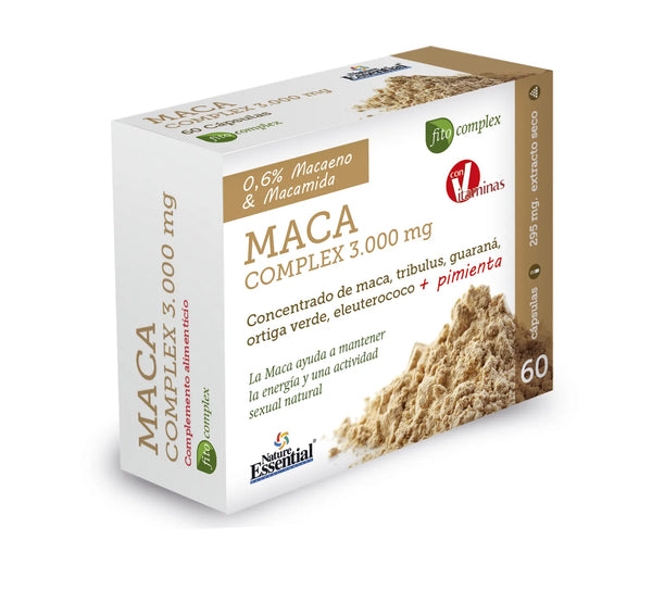 Nature Ess Maca Complex 3000 Mg Ext Seco 60 Caps Blister - Batty Beauty