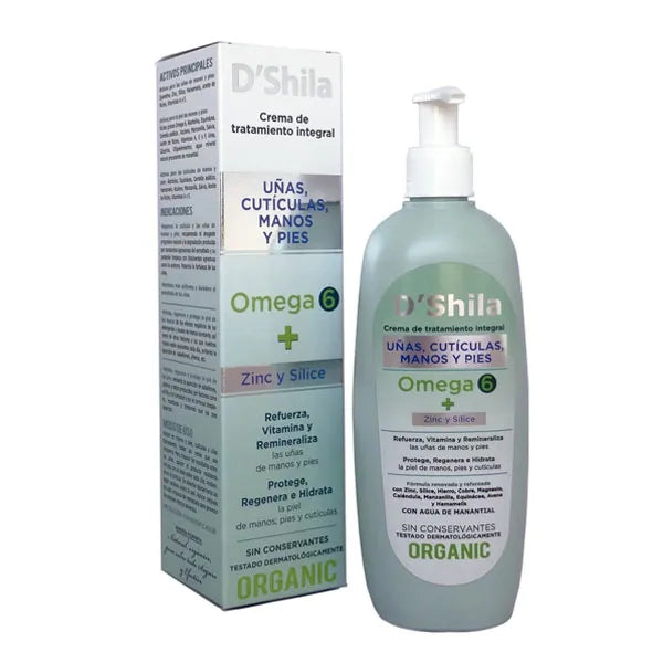 Shila Crema Manos Uñas Cuticulas y Pies Omega 6 250ml - Batty Beauty