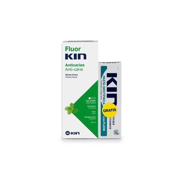 Kin Fluorkin Enjuague Diario Menta Pasta Dental 50ml - Batty Beauty