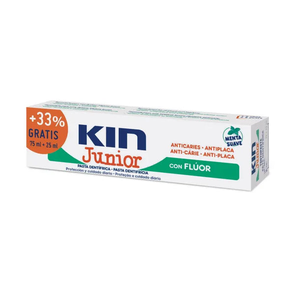 Kin Dentifrice Junior Menthe Douce + 25ml - Batty Beauty