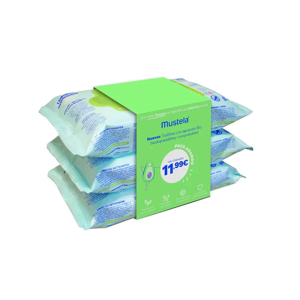 Mustela Lingettes 3x60 Unités - Batty Beauty