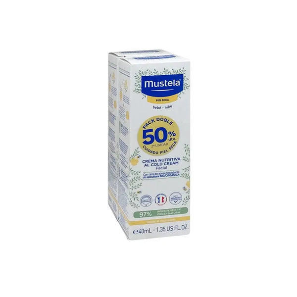 Mustela Cold Cream Crème Visage 2x40ml - Batty Beauty