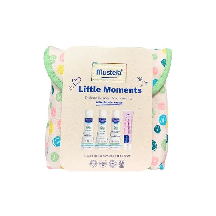 Mustela Little Moments Trousse De Toilette À Pois 5 Pièces