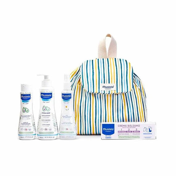 Mustela Little Moments Set De Sacs A Dos Rayés 5 Pièces - Batty Beauty