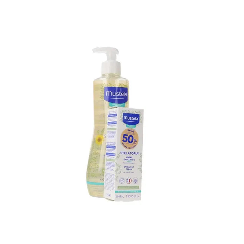 Mustela Stelatopia Huile de Bain Coffret 2 Pièces