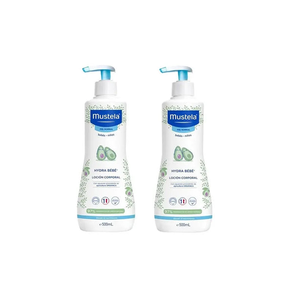 Mustela Hydra Bébé Lait Corporel Duplo Pack 2x500ml - Batty Beauty