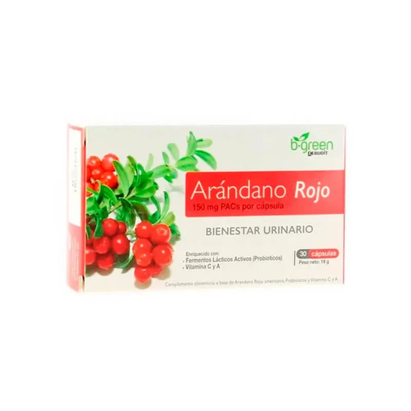 B-Green Canneberge Probiotiques 30 Capsules