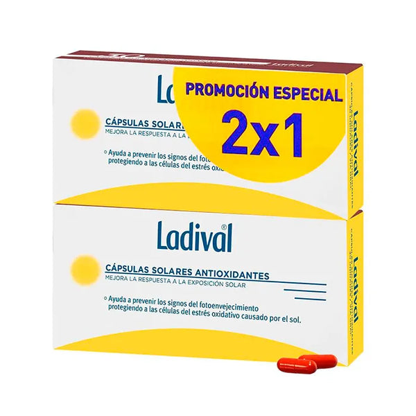 Ladival Capsules Solaires Antioxydantes 2x30 Capsules - Batty Beauty