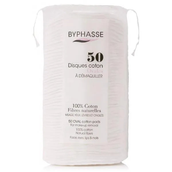 Byphasse Discos Algodón Ovales Desmaquillantes 50 U - Batty Beauty