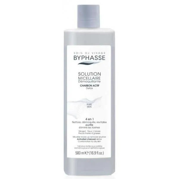Byphasse Solución Micelar Desmaquillante Con Carbón Activo 500ml - Batty Beauty