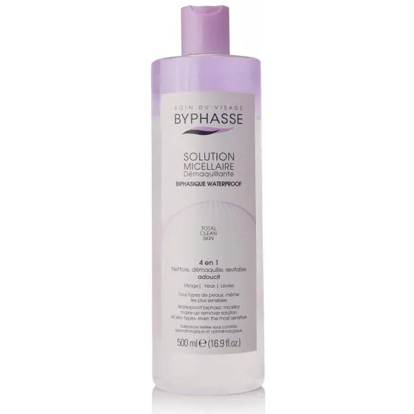 Byphasse Solución Micelar Desmaquillante Bifásica Waterproof 500ml - Batty Beauty