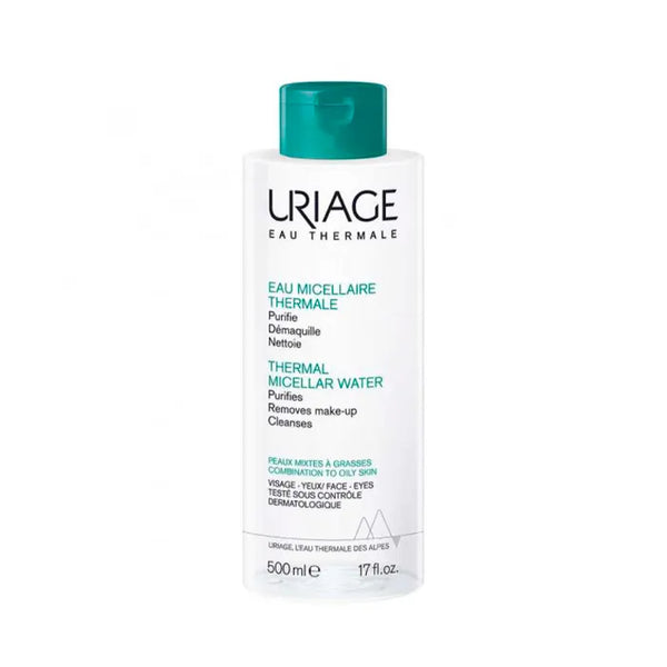 Uriage Eau Micellaire Thermale pour les Peaux Grasses et Mixtes 500ml - Batty Beauty