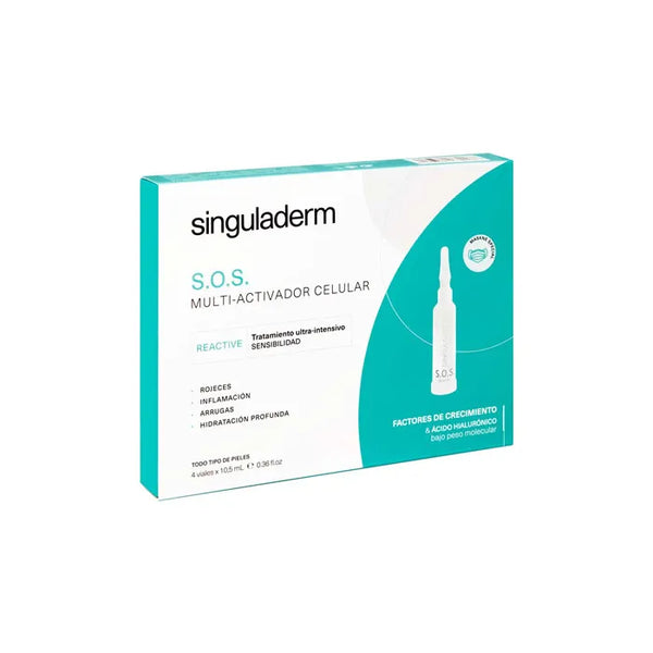 Primaderm Singuladerm S.O.S. Activateur Multi-Cellulaire Traitement Ultra-Intensif de la Sensibilité 4x10.5ml - Batty Beauty