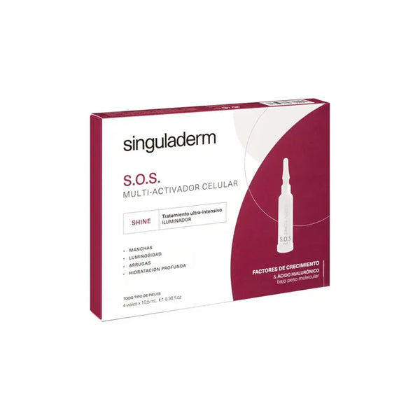 Primaderm Singuladerm S.O.S. Traitement Cellulaire Eclaircissant Multi-Activant 4x10.5ml - Batty Beauty