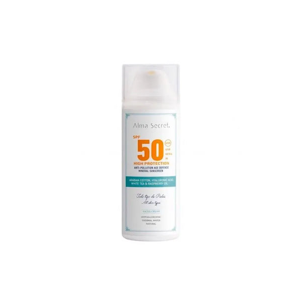 Alma Secret High Protection Crema Facial Spf50 50ml - Batty Beauty