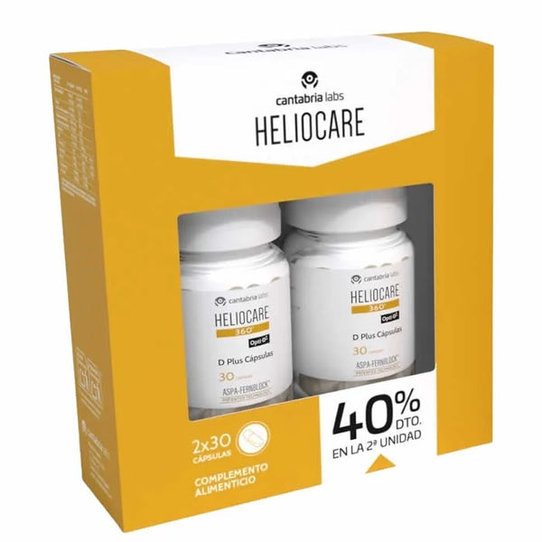 Heliocare 360 D Plus Cápsulas 2x30 Capsules - Batty Beauty