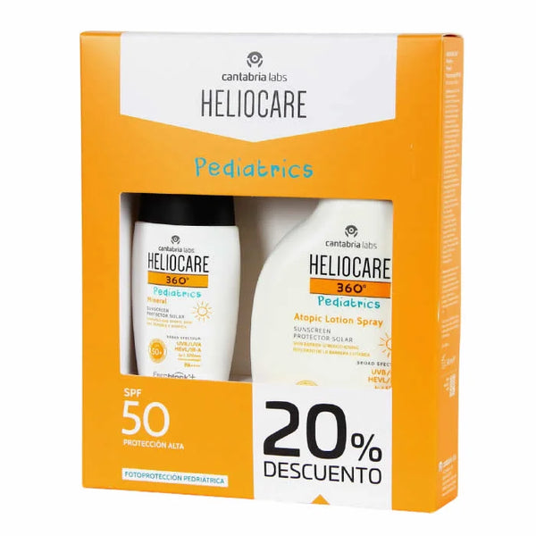 Heliocare Pediatrics Atopic Lotion Spf50 Coffret 2 Produits 250ml - Batty Beauty