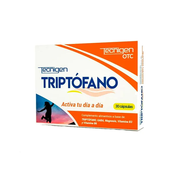 OTC TecniGen Tryptophane 30 Capsules - Batty Beauty