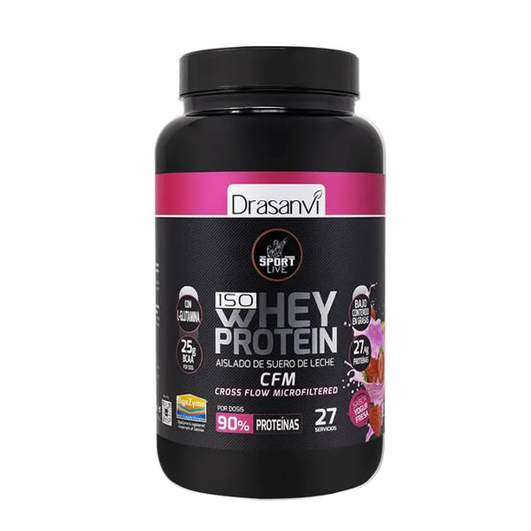 Drasanvi Whey Protein Saveur Yaourt Fraise 800g - Batty Beauty