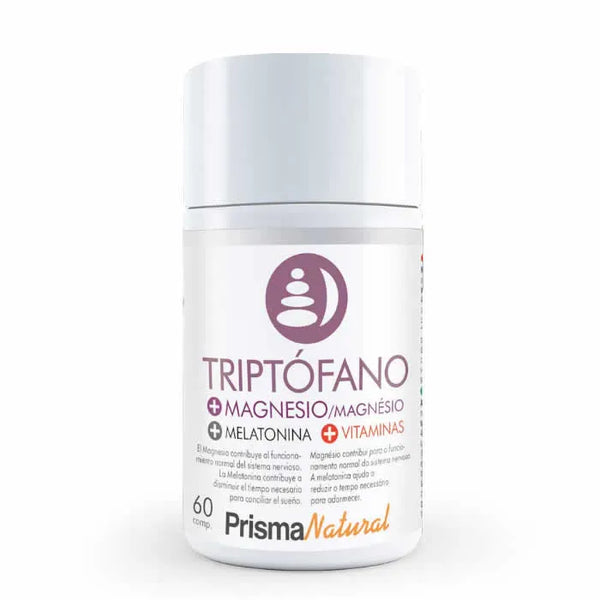 Prisma Natural Tryptophan + Magnesio + Melatonin + Vitamins 60 Caps - Batty Beauty