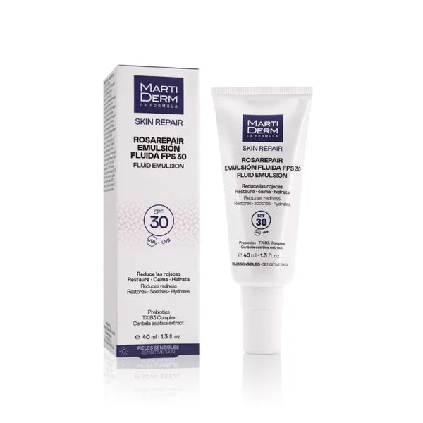 Martiderm Rosarepair Émulsion fluide SPF30 40ml - Batty Beauty