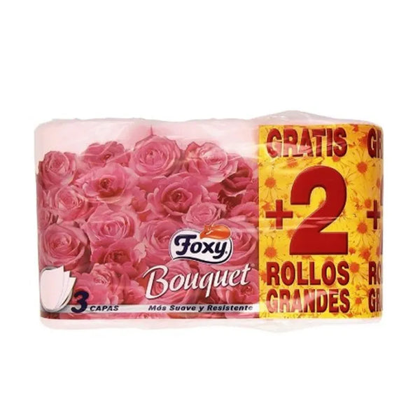Foxy Bouquet Color Papier Toilette 3 Couches 4 + 2 Rouleaux - FOXY