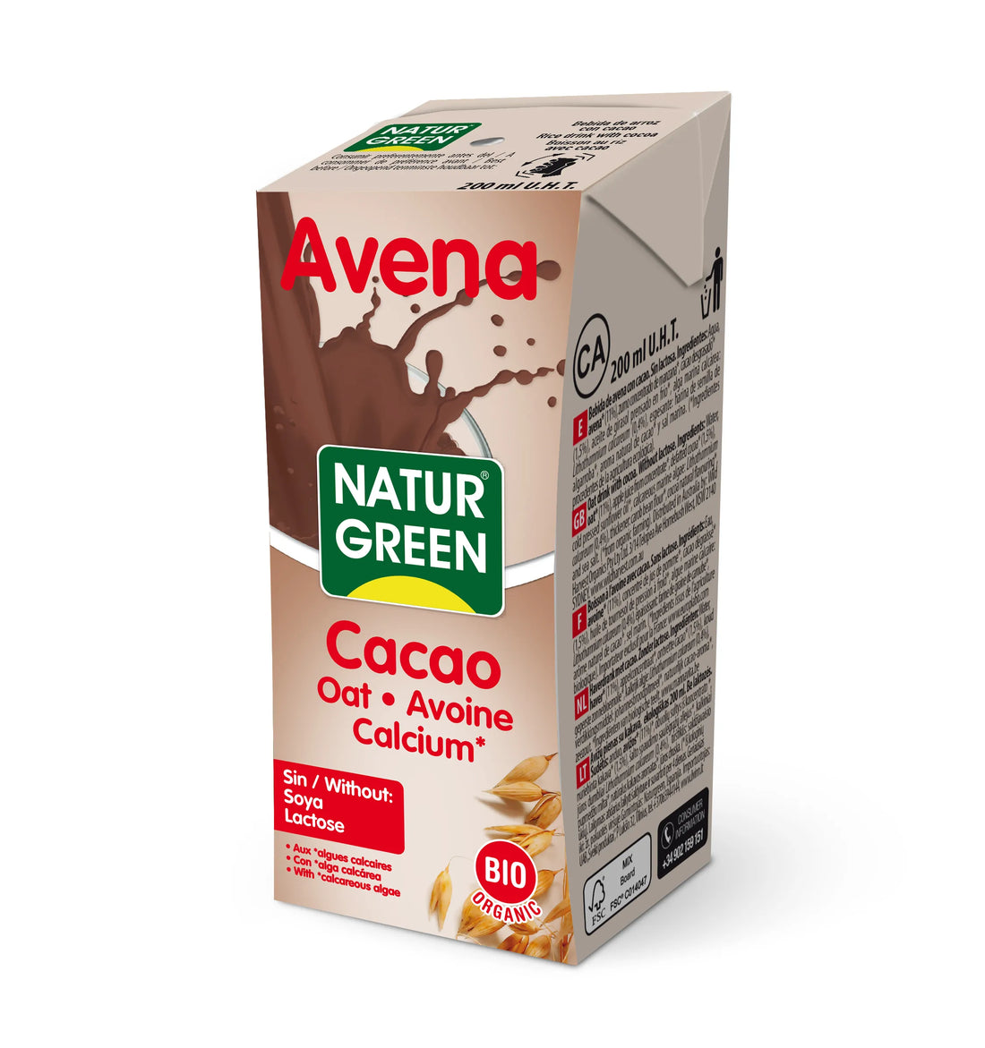 Naturgreen Naturgeen Bebida Avena Chocolate