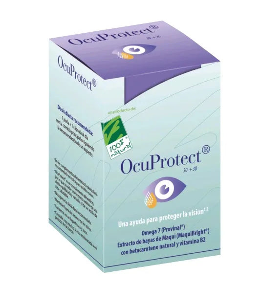 100%natura 100 Natura 100 Natura 100 Natura Ocuprotect 30 Perlas 30 Capsulas Vegetales - Batty Beauty