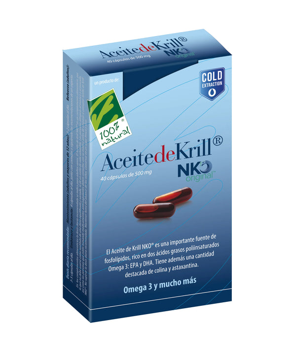 100%natura Aceite De Krill Nko 40 Cap De 500 Mg - Batty Beauty