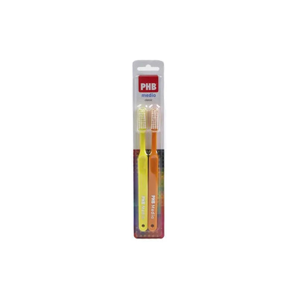 Phb Classic Cepillo Cepillo Dental Medio Adulto 2uds - Batty Beauty