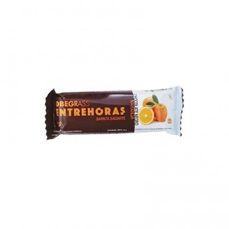 Actafarma Obegrass Entrehoras Barrita De Chocolate y Naranja 20 Unidades Actafarma