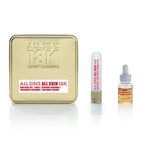 All Sins 18k All Skin Sculp 7 Days Intensive Treatment Coffret 2 Produits - Batty Beauty