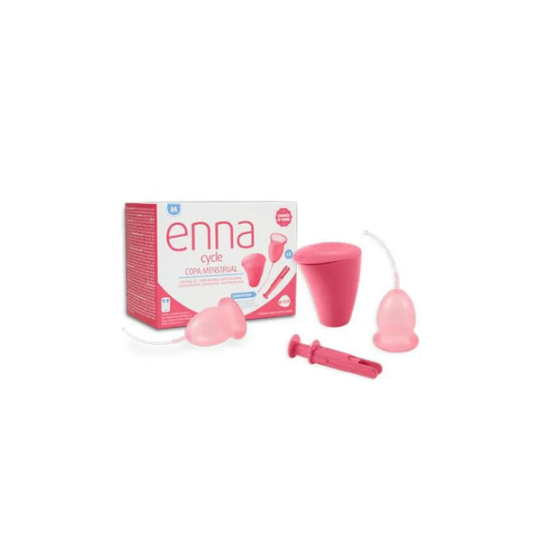 Enna Cycle Coupe Menstruelle De Taille M 2 Gobelets Applicateur Stérilisateur - Batty Beauty