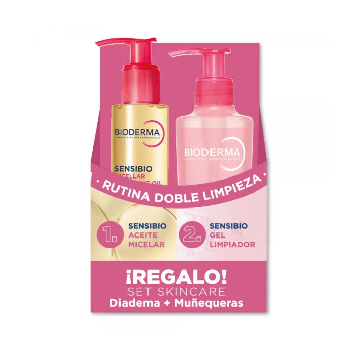 Bioderma Double Cleansing Routine Huile Démaquillante Coffret 3 Pièces