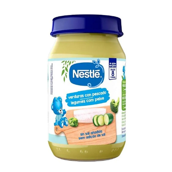 Nestle Nestlé Petit Pot de Légumes avec Poisson +8M 190g - Batty Beauty