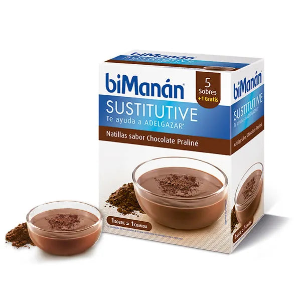 Bimanán Bimanan Sustitutive Crèmes au Praliné 5 Unités - Batty Beauty