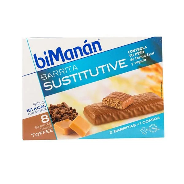 Bimanán Bimanan Sustitutive Barres Toffee 8 Unités - Batty Beauty