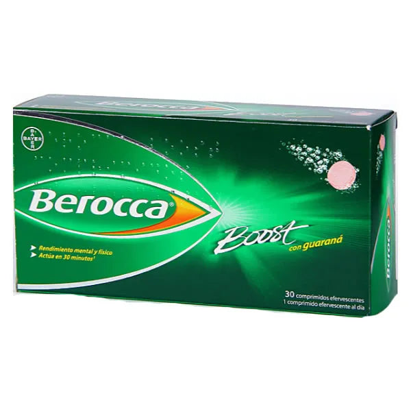 Berocca Boost 30 Comprimés Effervescents Guarana - Batty Beauty