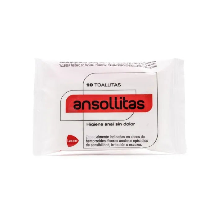 Lacer Ansollitas Lingettes d'hygiène Anale 10 Unités