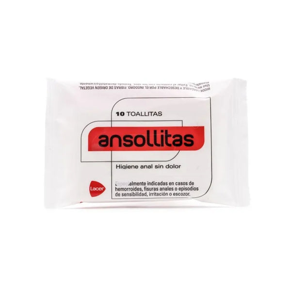 Lacer Ansollitas Lingettes d'hygiène Anale 10 Unités - Batty Beauty