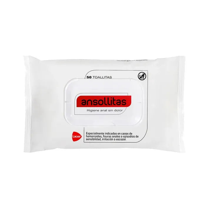 Lacer Ansollitas Lingettes d'hygiène Anale 50 Unités