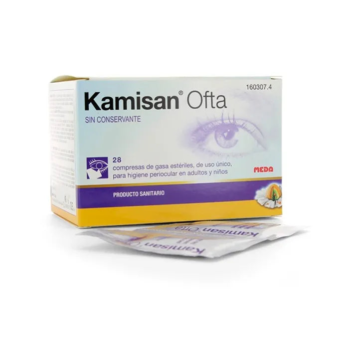 Mylan Kamisan Ofta gaze Ophtalmique Stérile 28 Unités