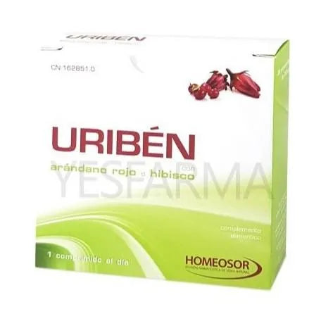 Pharmasor Uriben Sabor Arándano Rojo 28 Comprimidos Pharmasor - Batty Beauty