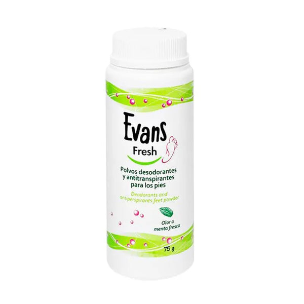 Evans Fresh Polvos Desodorantes Para Pies 75g - Batty Beauty