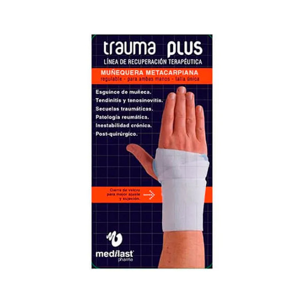 Medilast Orthèse De Poignet Métacarpien Trauma Plus Blanc - Batty Beauty